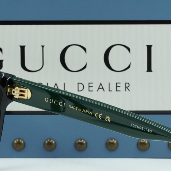 Final Price! Gucci GG0038ON 011 Black/Green Eyeglasses 54mm - Picture 8 of 11